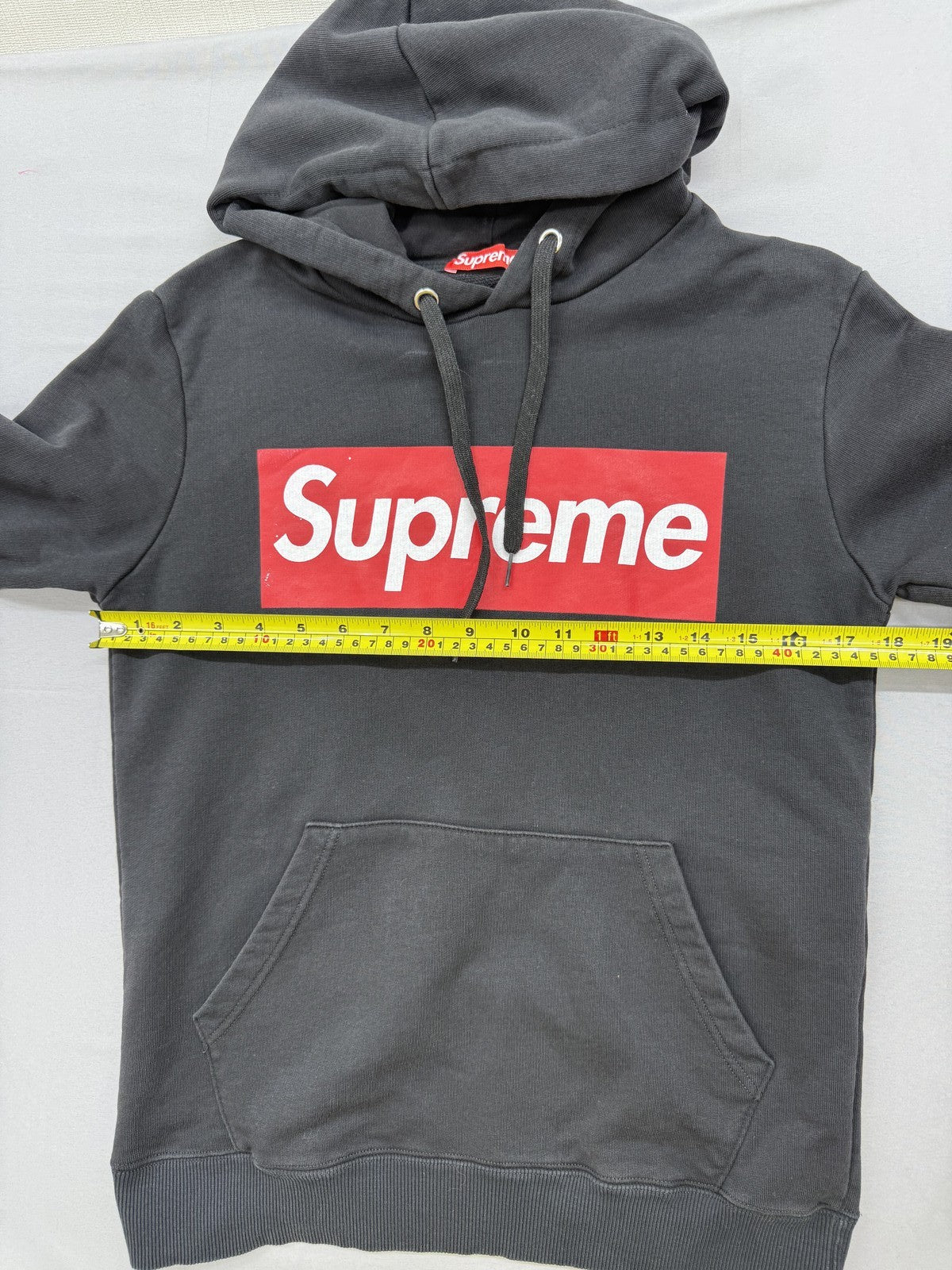 Supreme Box Logo Grey Hoodie XS Men's 100% Cotton