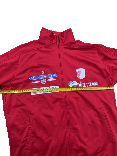 Champion Men's Red Track Jacket Full Zip Size XL NWT