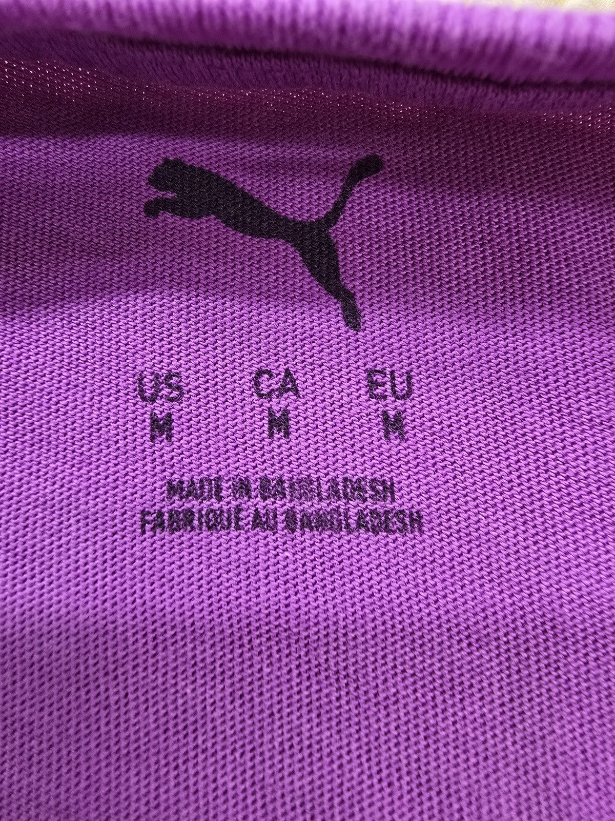 Puma Oversized Purple Short Sleeve T-Shirt M Unisex