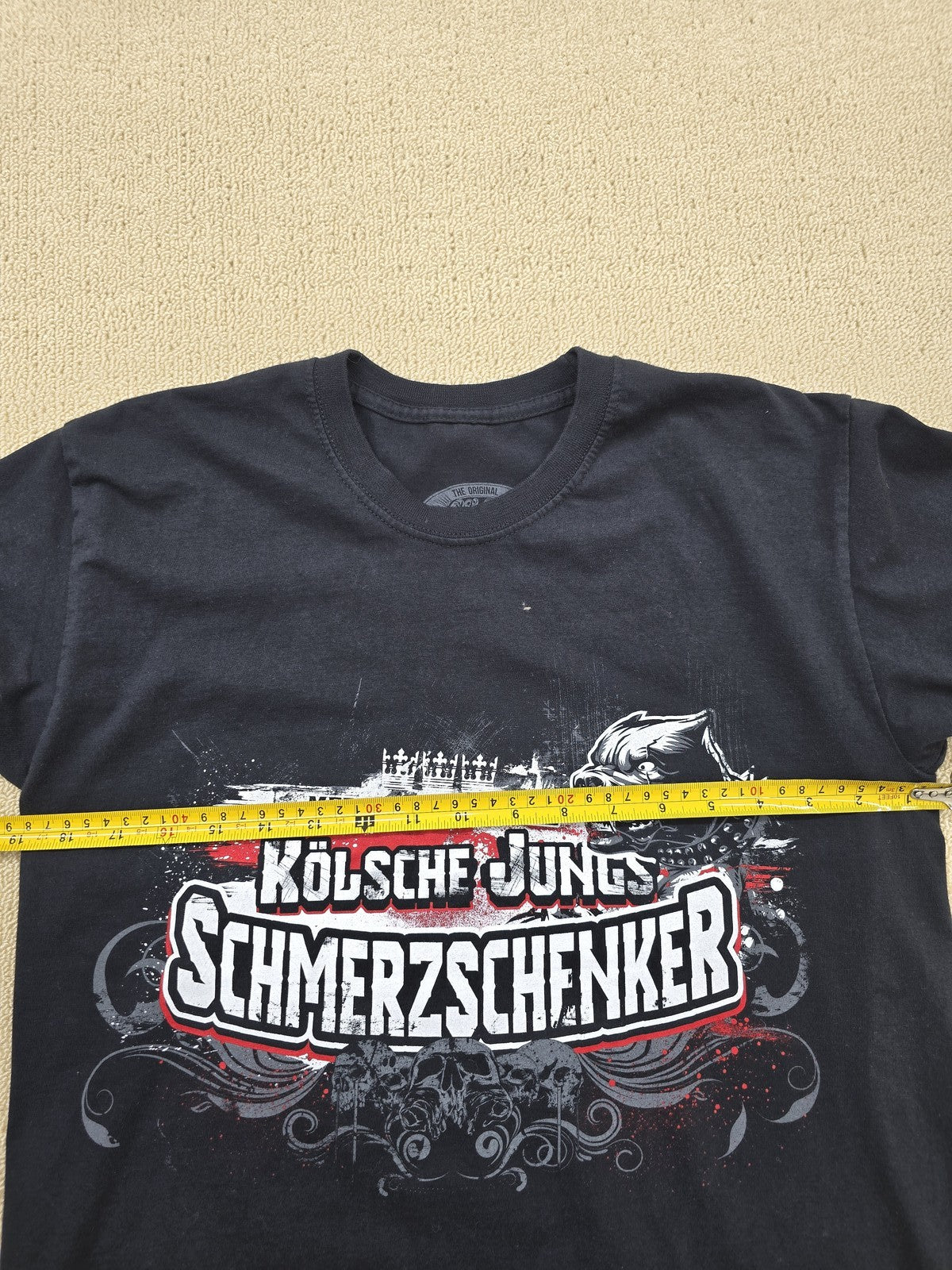 Men's M Black Oldschool Criminals Karneval Graphic Short Sleeve Tee