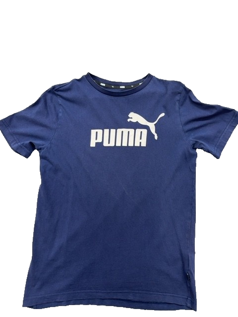 Puma Men's Navy T-Shirt – Size S, Short Sleeve, Crew Neck – Ref 06CF1
