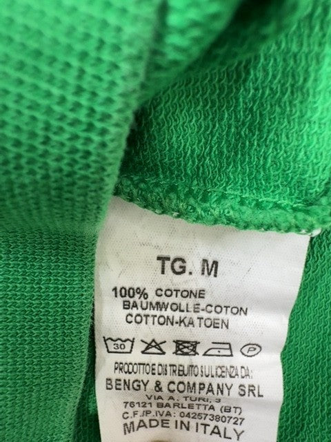 Starter Black Label Green Crewneck Sweatshirt M Italy Cotton Long Sleeve