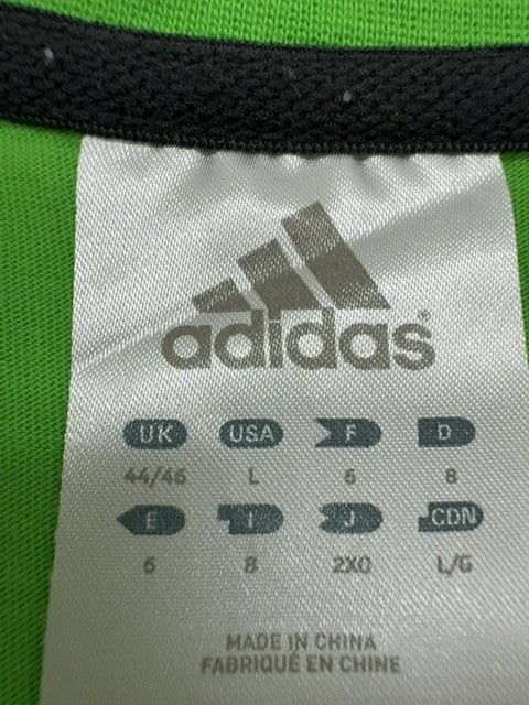 Adidas Men's Green Short Sleeve T-Shirt Size L Crew Neck