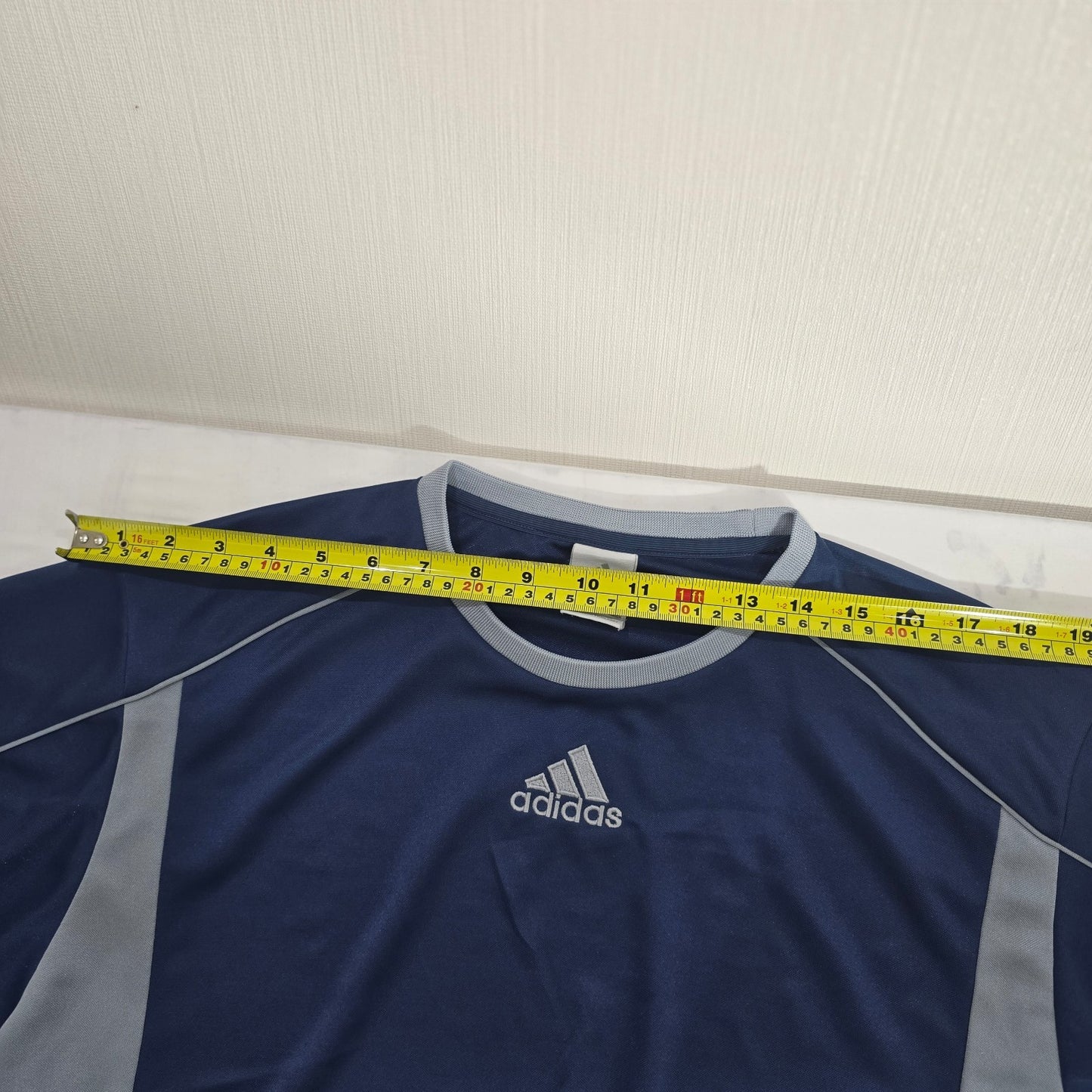 Adidas Men's Large Blue Athletic T-Shirt Short Sleeve Sports Training Tee
