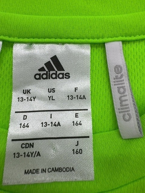 Adidas Boys Green T-Shirt size 13-14Y product image 3