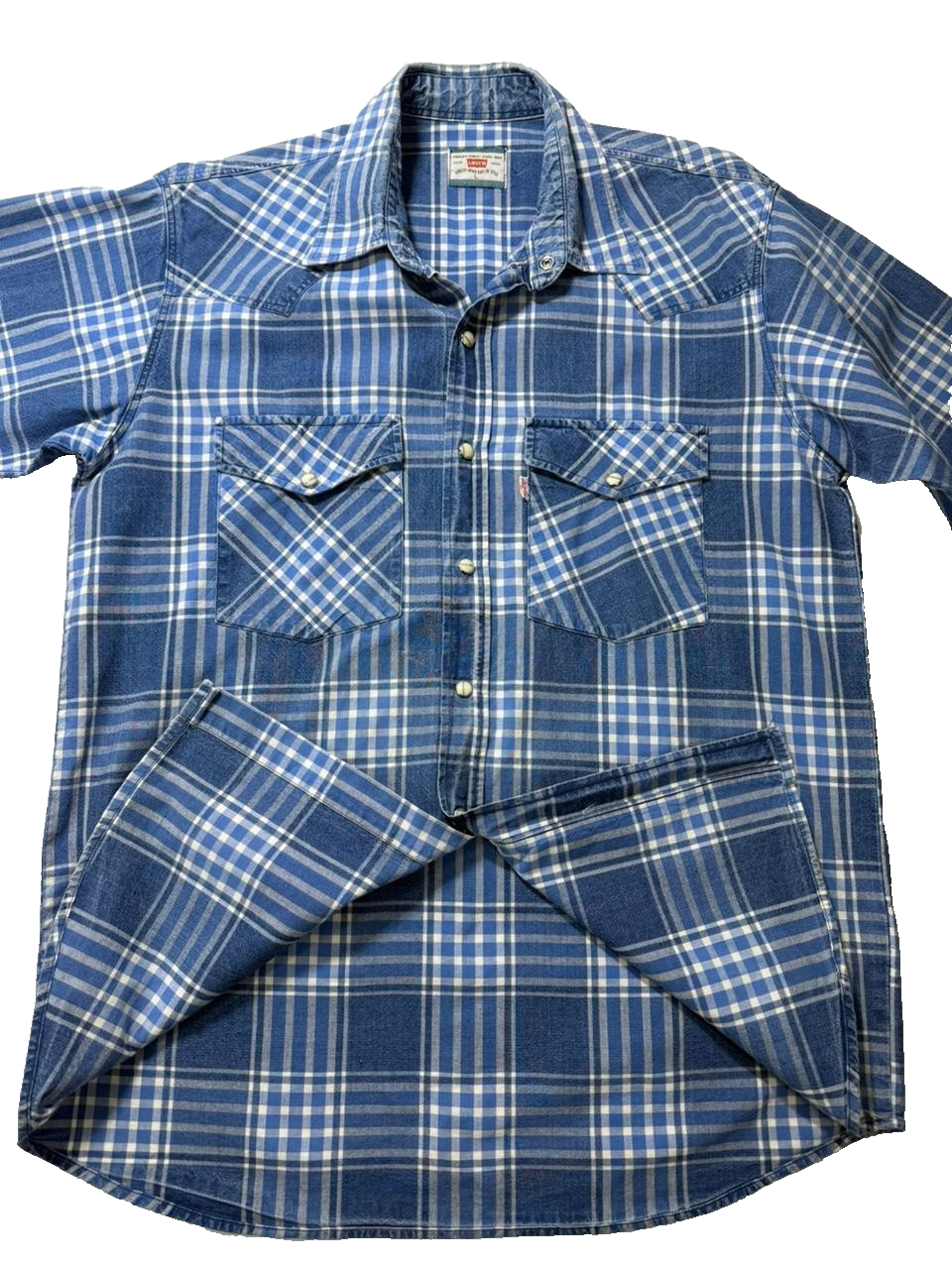 Levi's Shirt Men's Long Sleeve Plaid Button | L