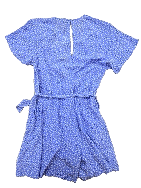 Rails Sky Blue Daisy Floral Romper Women's Size M V-Neck