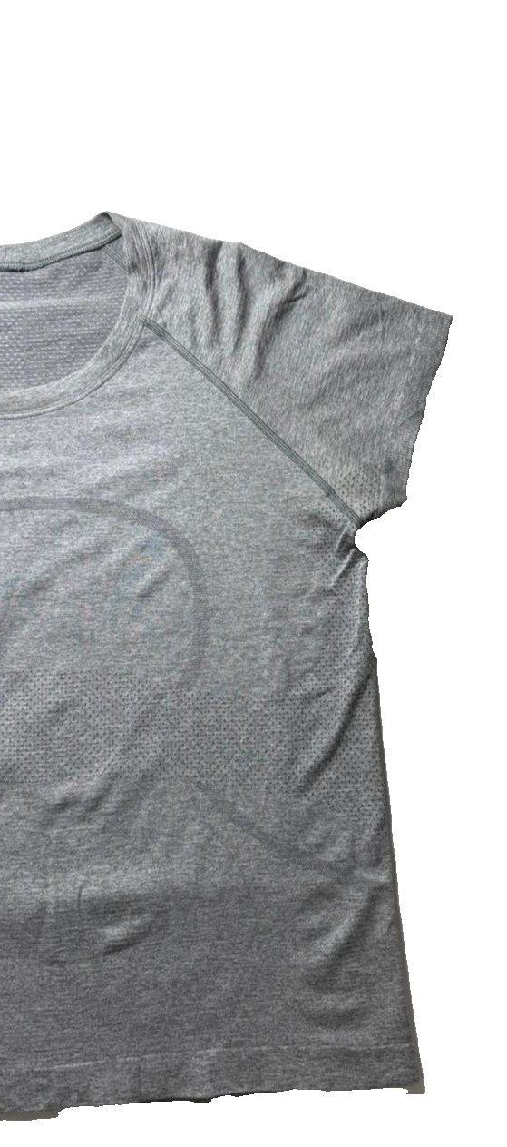 Lululemon Women Gray Swiftly Short Sleeve Crew Seamless Shirt T-Shirt |M