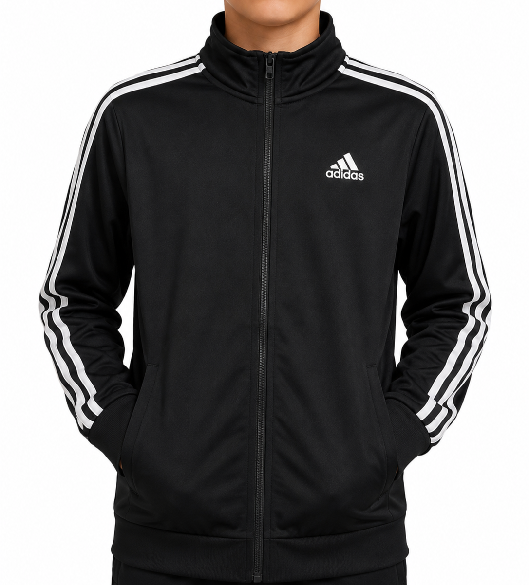 Adidas Boys Black Jacket size L product image 1