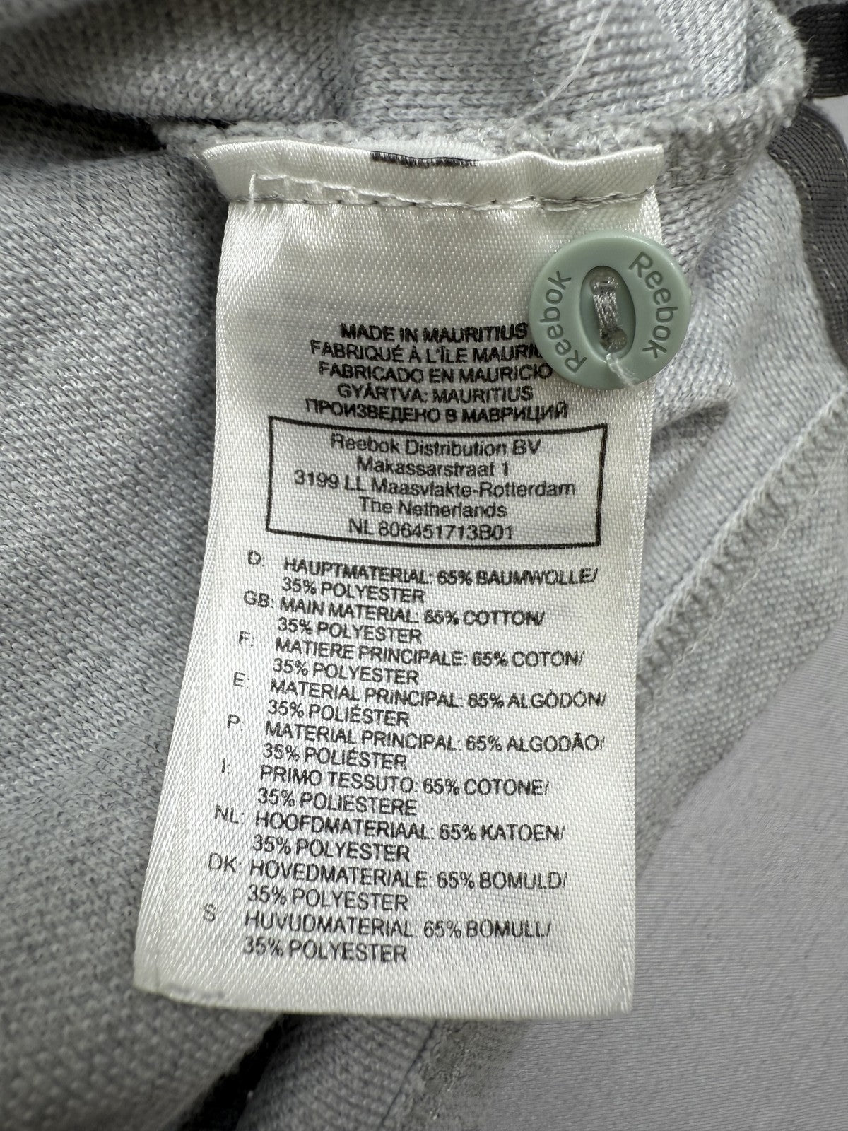 Reebok Men Gray Polo Shirt size M product image 5