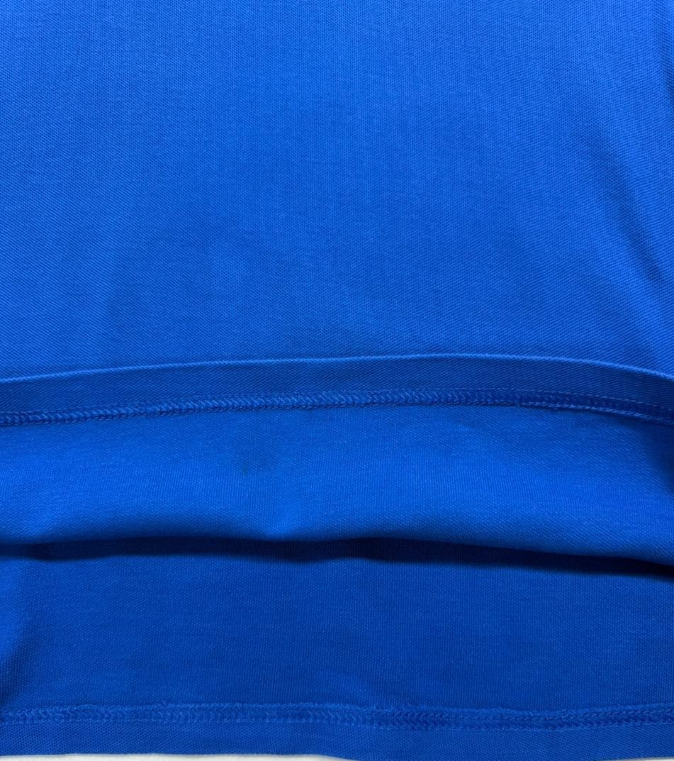 Umbro Men's Royal Blue Pique Polo Shirt Lion Crest Logo Short Sleeve Size XL