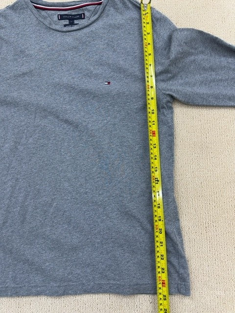 Tommy Hilfiger Men's Grey Long Sleeve T-Shirt Size S Organic Cotton
