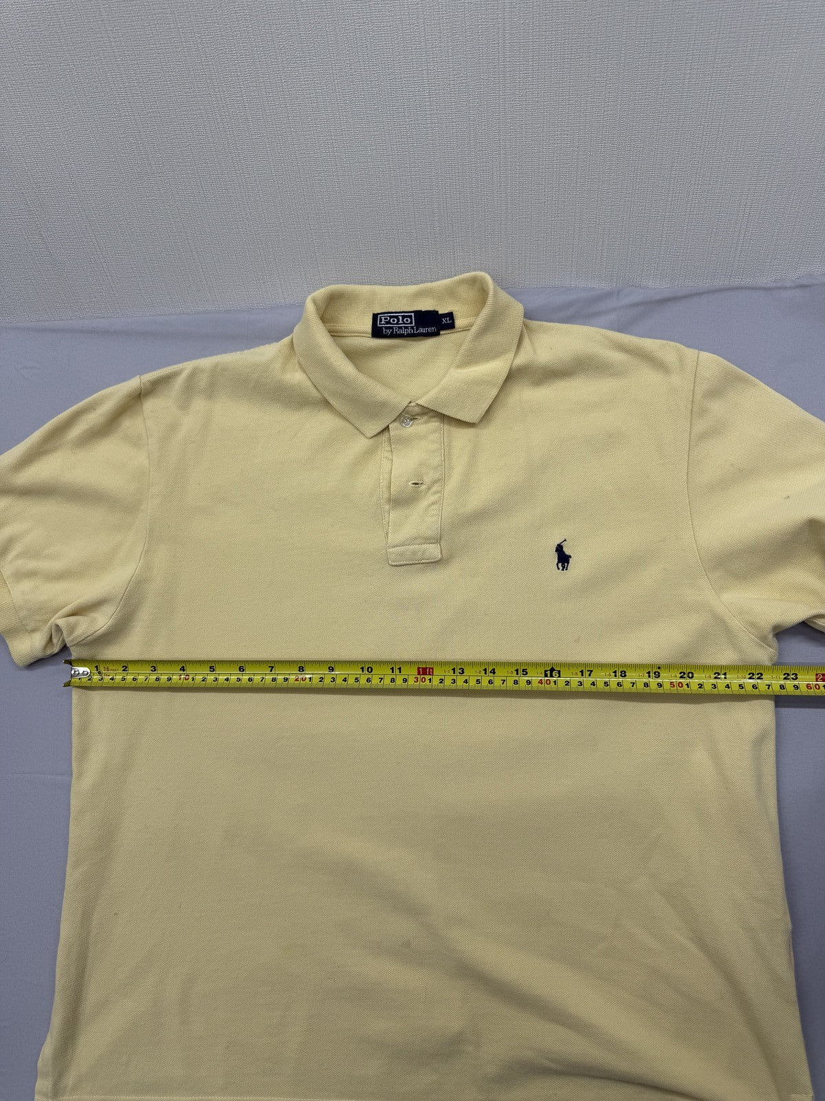 Polo Ralph Lauren Men's XL Yellow Short Sleeve Cotton Polo Shirt
