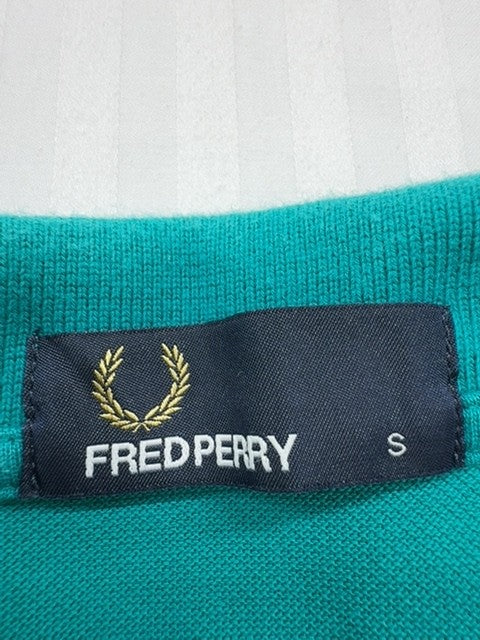 Fred Perry Men's Teal Twin Tipped Polo Shirt Size S
