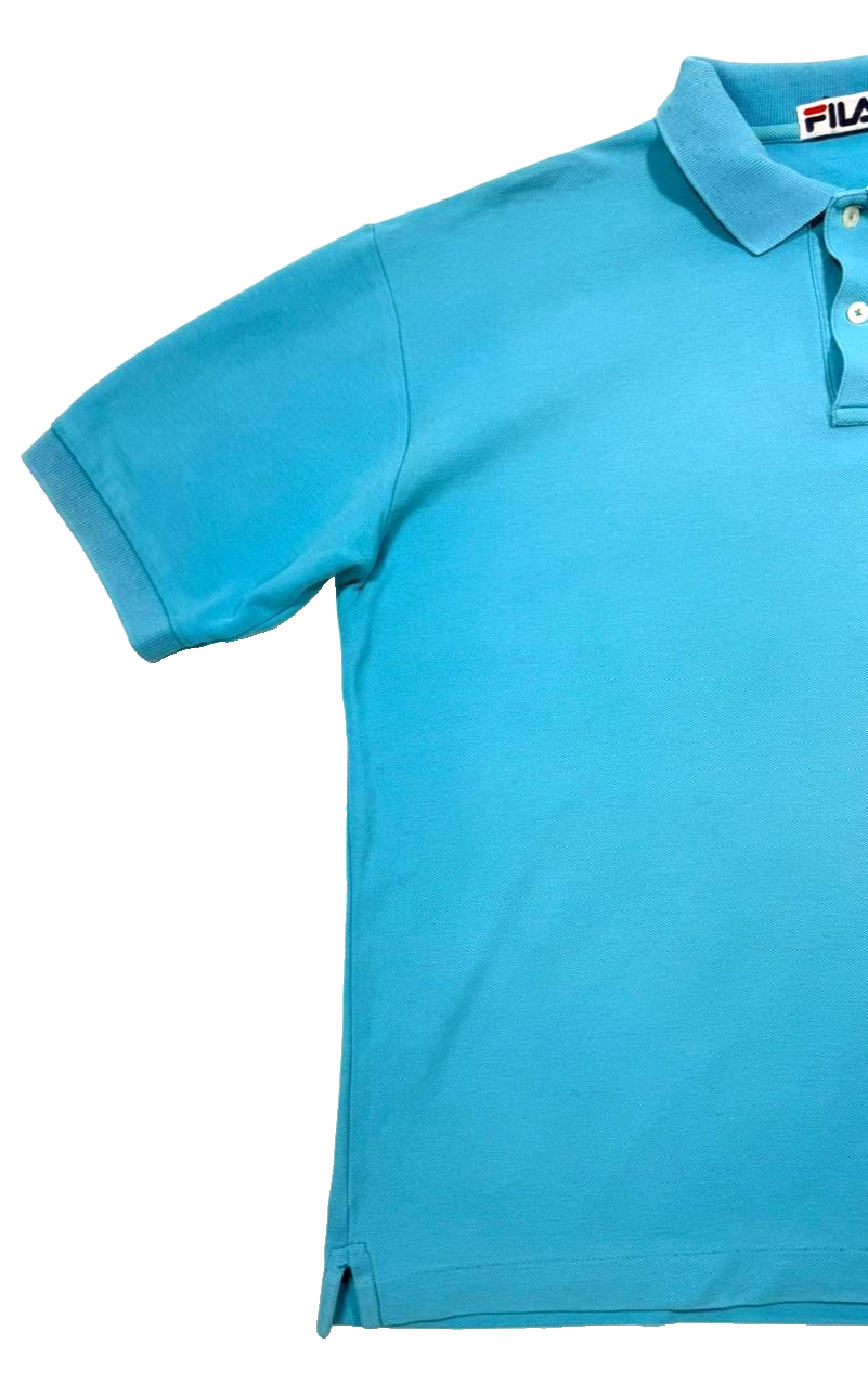 Fila Polo Shirt In A Light Blue For Men - Size M