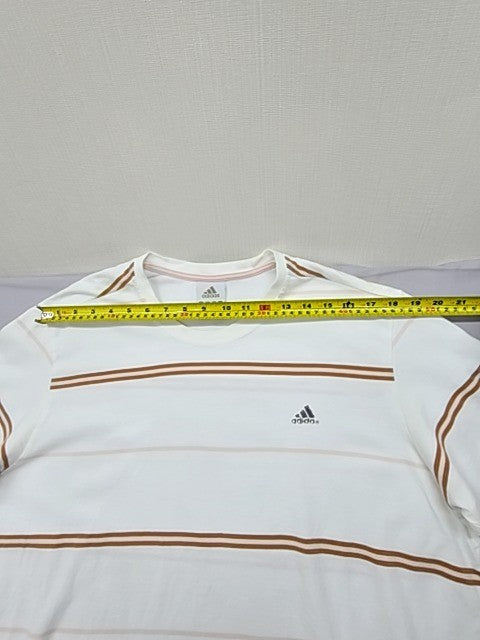 Adidas Originals Men's White Striped T-Shirt XL Relaxed Fit