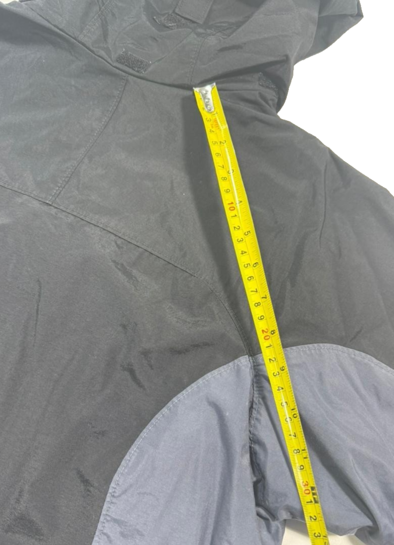 Columbia Women's Black Gray Convertible Rain Shell Jacket Hooded Bugaboo Size M