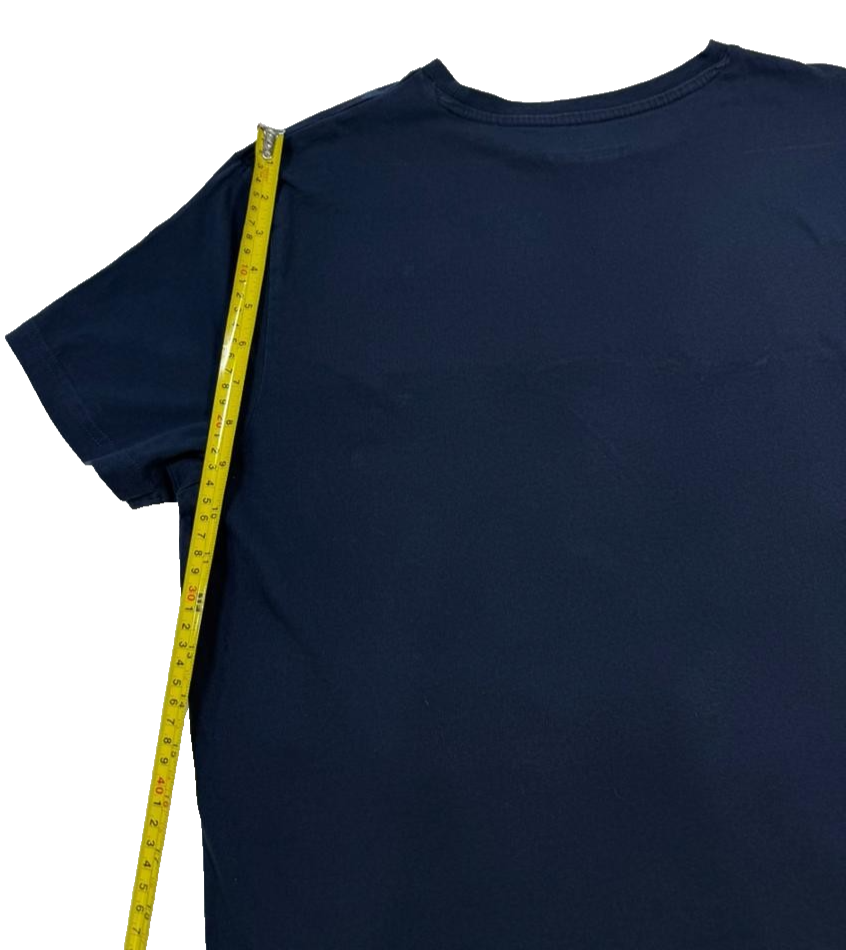 Kappa Men's Navy Blue Camo Panel Graphic Logo Performance T-Shirt Size XL