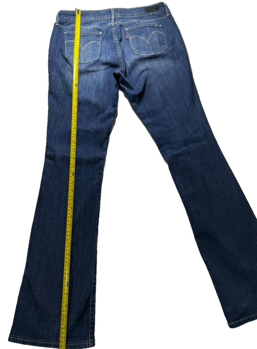 Demi Curve Mid Rise Boot Women Jeans | 31 | Blue