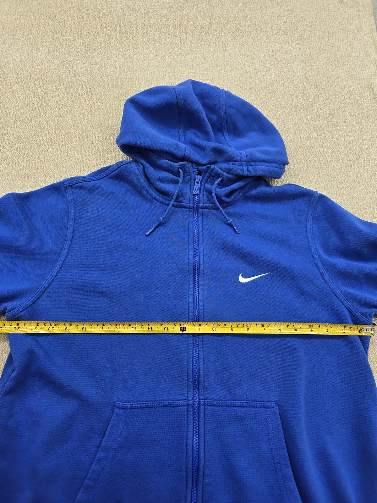 Nike Sportswear Club Fleece Full Zip Blue Hoodie L