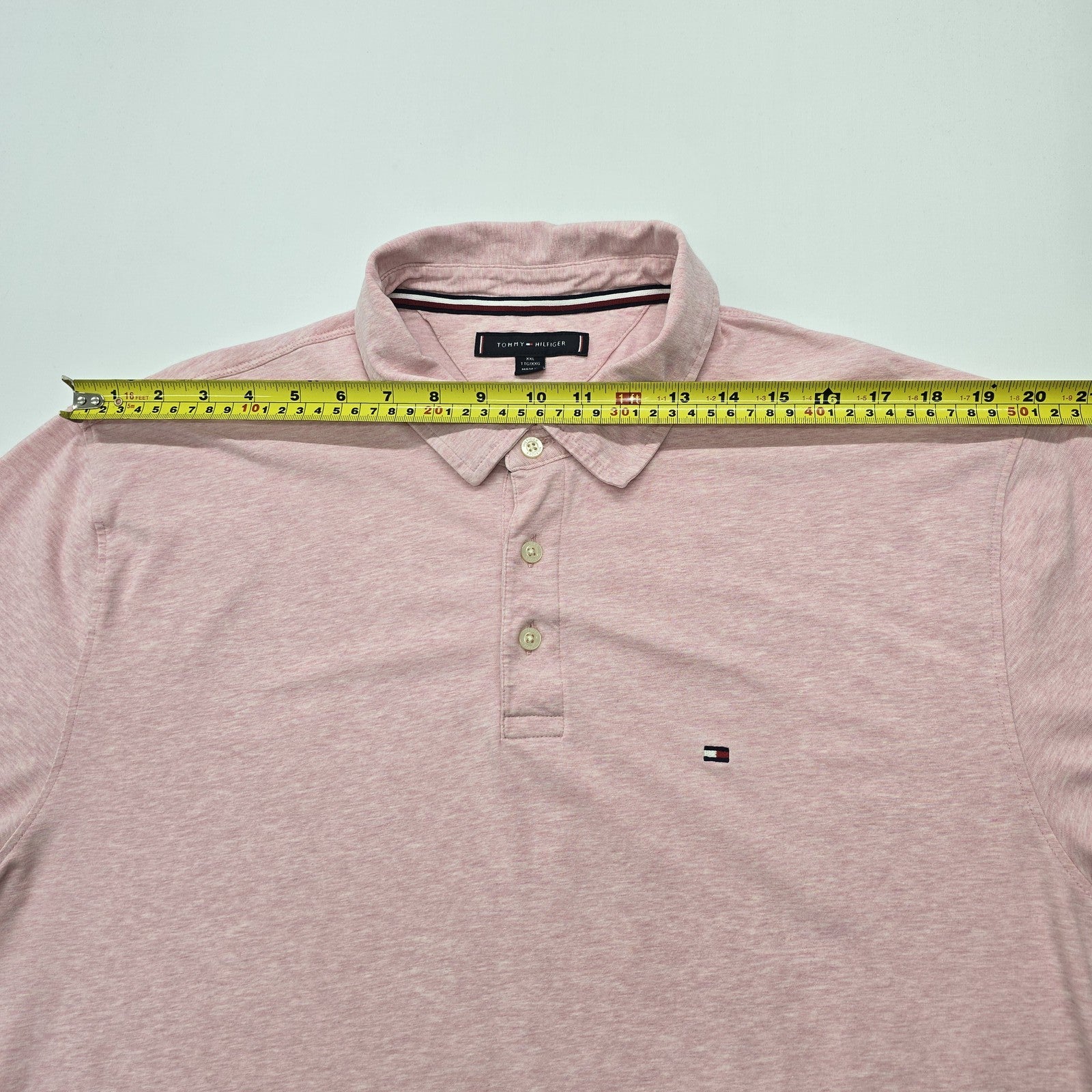 Tommy Hilfiger Men Pink Polo Shirt size 2XL product image 5
