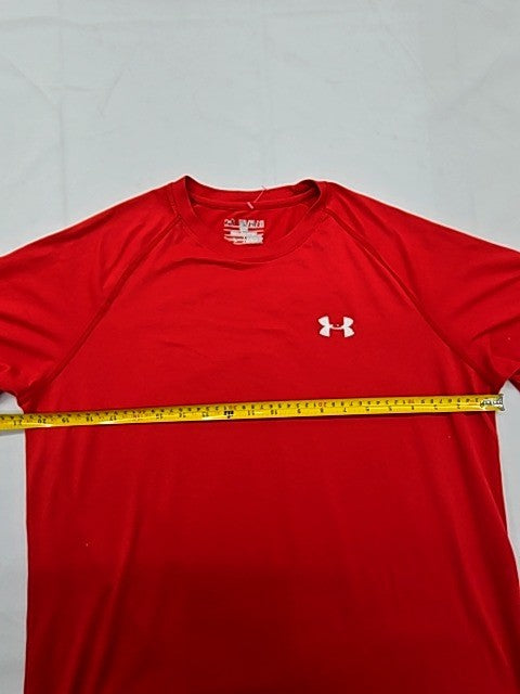 Under Armour HeatGear Red Loose Fit M Men's Short Sleeve T-Shirt