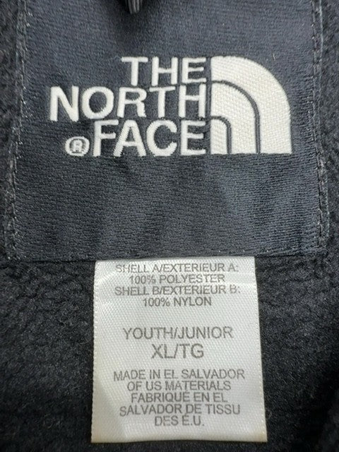 THE NORTH FACE Boys Black/Gray Fleece Full Zip Jacket XL/TG Midweight