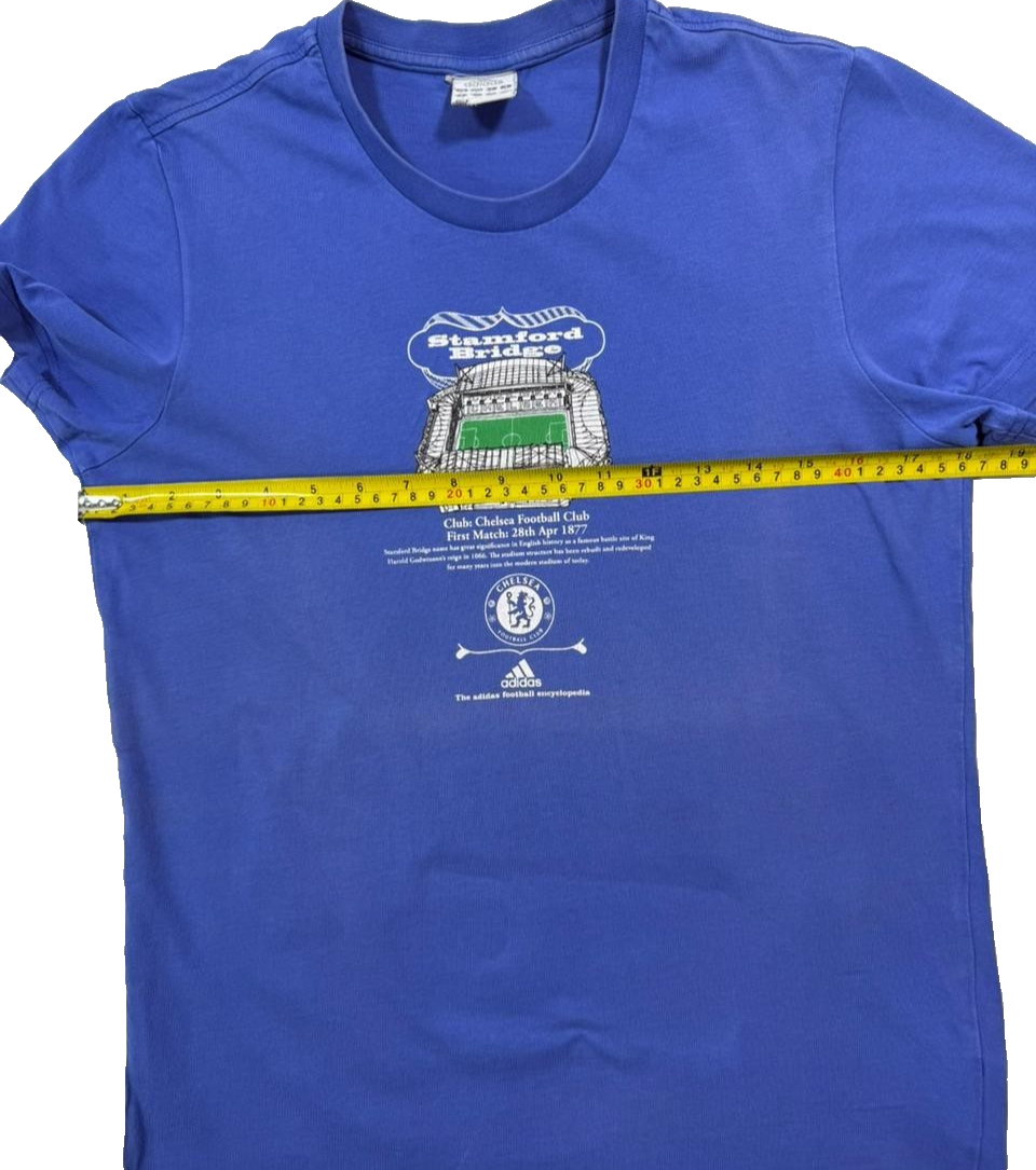 Adidas Chelsea Football Club T-Shirt Featuring A Graphic Of Stamford Bridge - S