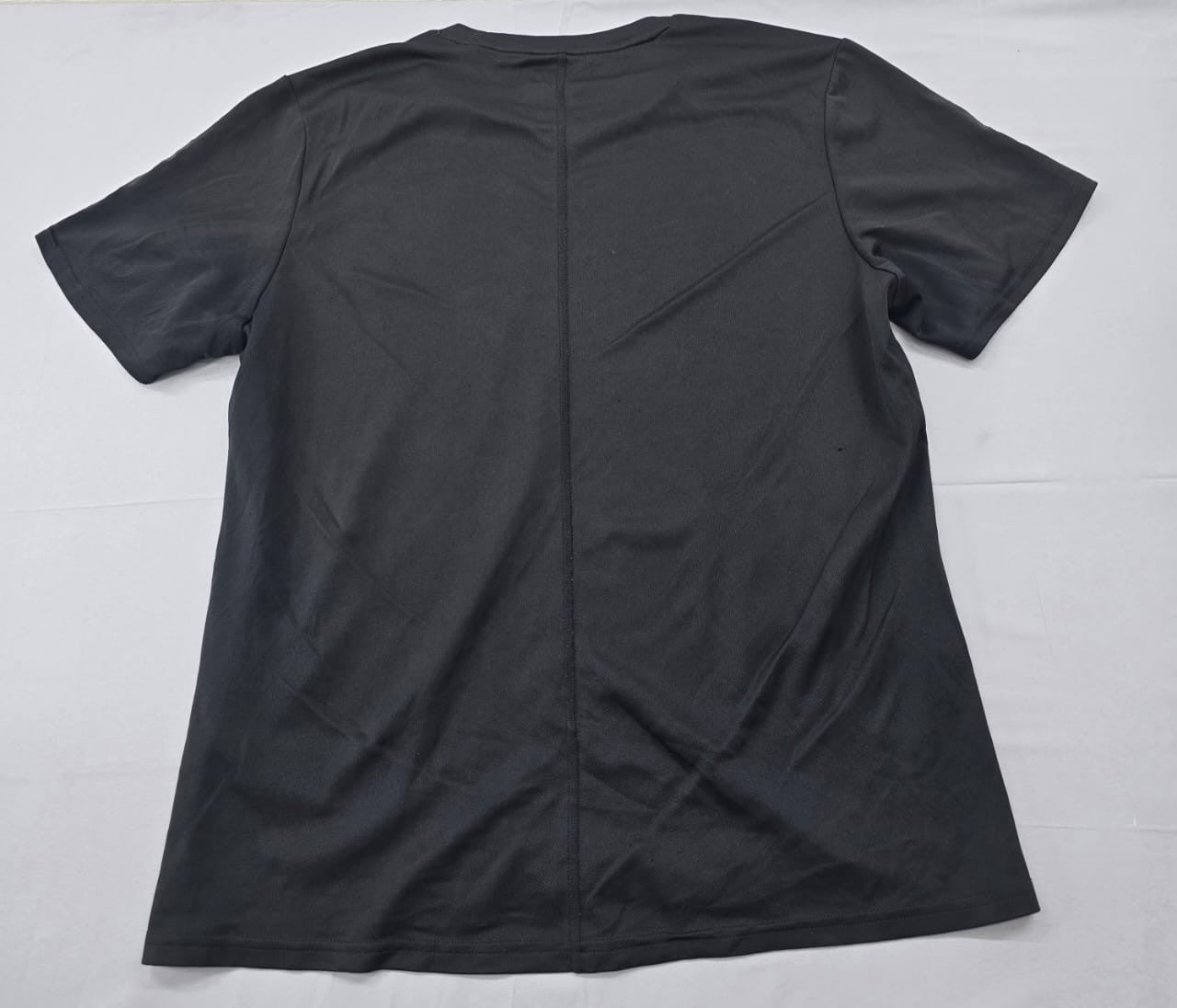 Adidas Men's Black Stripe Running T-Shirt Size L Short Sleeve
