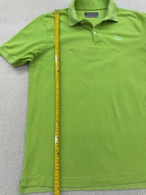 Kappa Men's Green Cotton Polo Shirt Large Short Sleeve Regular Fit