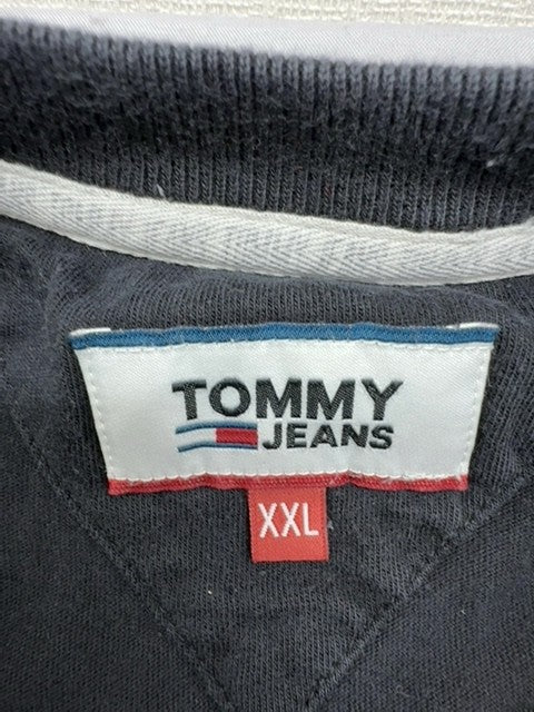 Tommy Jeans Black XXL Short Sleeve Pocket T-Shirt Cotton Crewneck