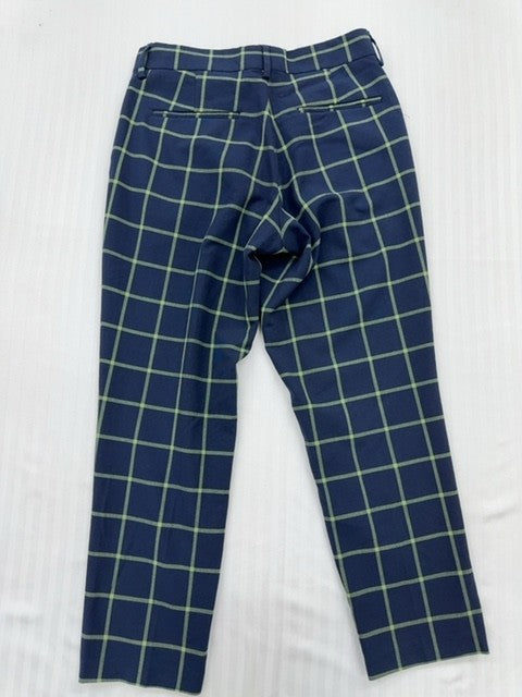 Navy Plaid Big Boys Navy Pants size 7 product image 2