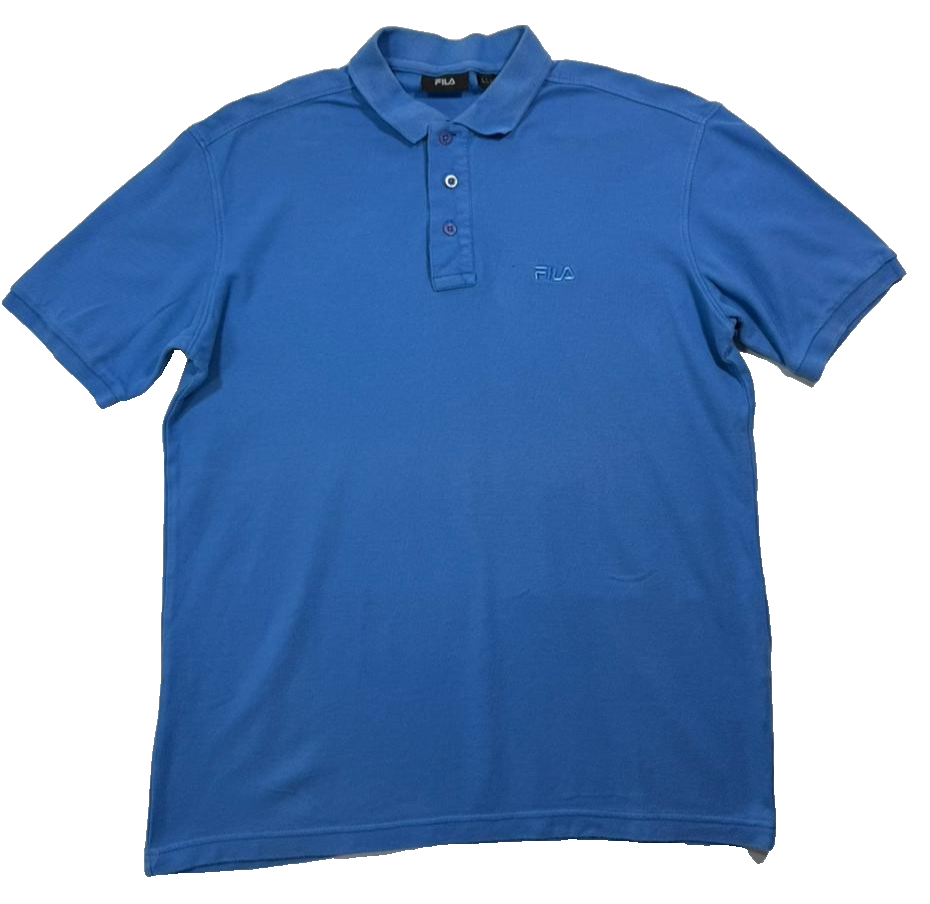 Blue Fila Piro Polo Shirt - Size M