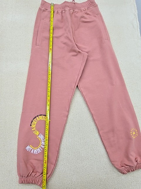 Adidas Stella McCartney Pink Cotton Sweatpants S Tapered NWT