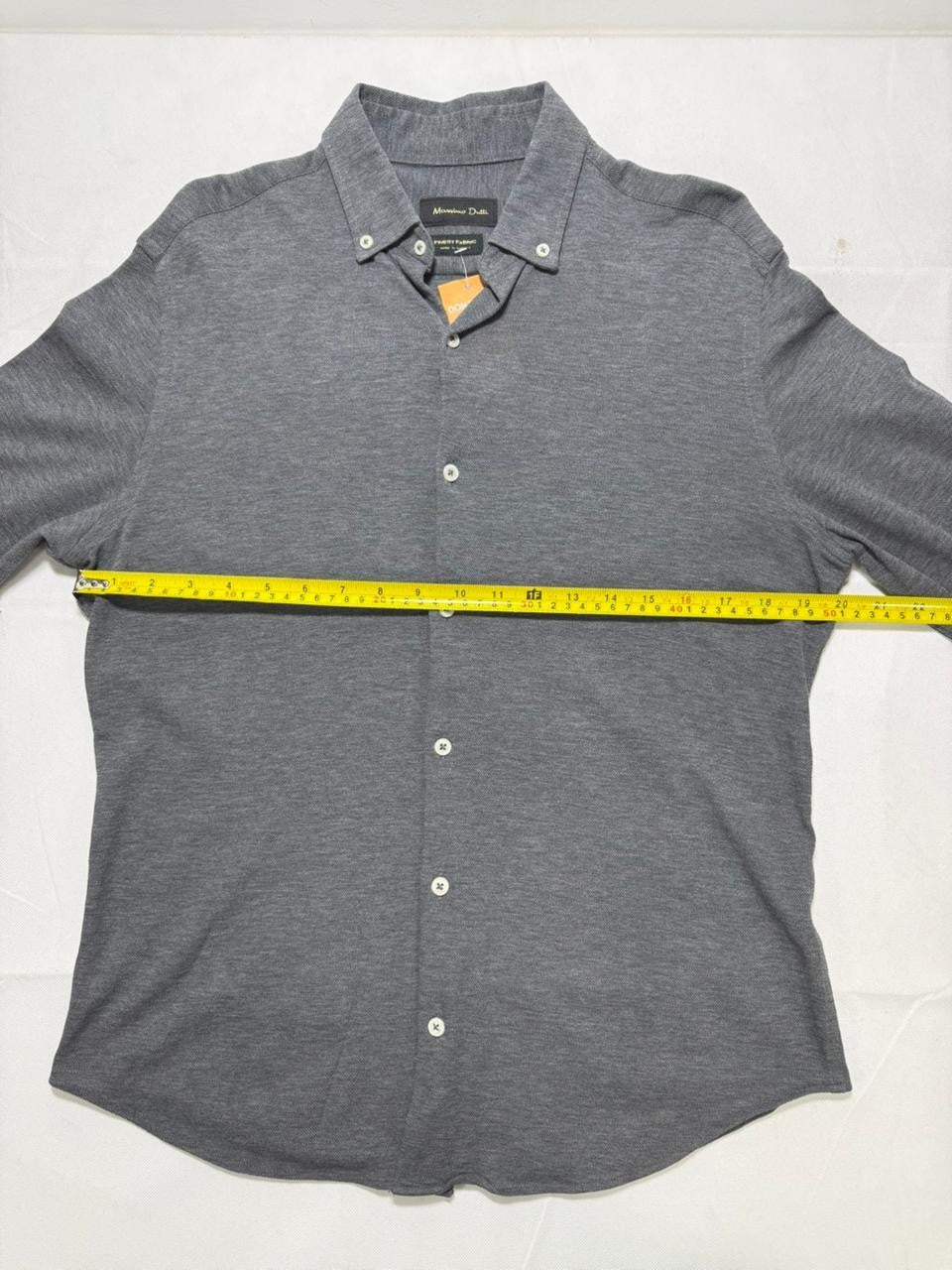 Mossimo Dutti Shirt - Large Gray Button Front Finest Fabric Preppy Casual Top
