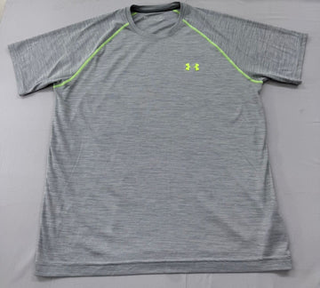 Under Armour Men's HeatGear Gray Compression T-Shirt L