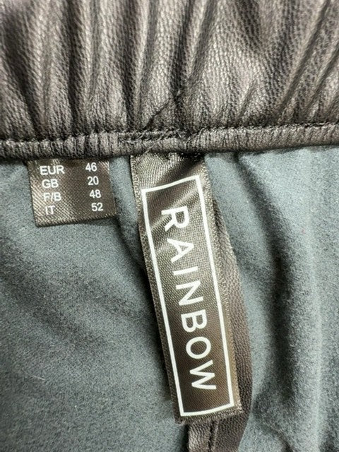 Rainbow Men Charcoal Jogger Pants Size 48 Relaxed Elastic Drawstring Pockets