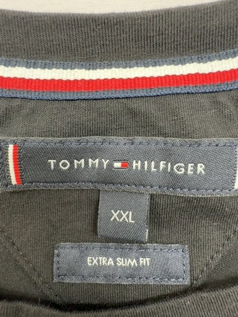 Tommy Hilfiger Men's Grey XXL V-Neck Short Sleeve Slim Fit T-Shirt