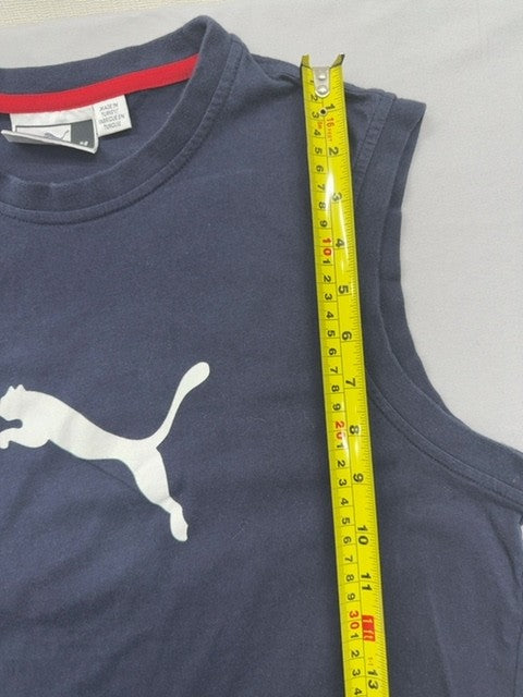 Puma Men's Navy Tank Top M Sleeveless Crew Neck Turkey
