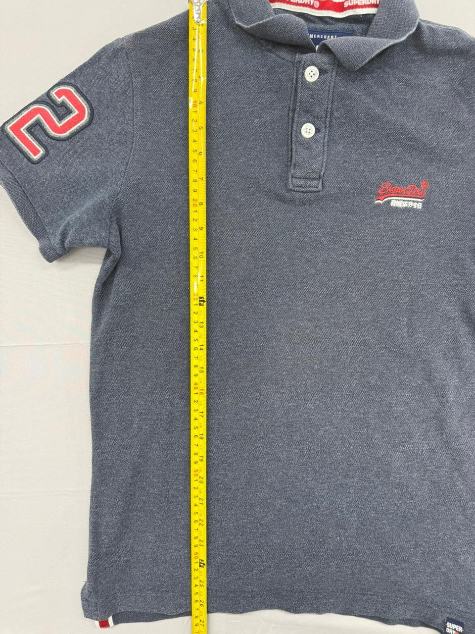Superdry Men's Navy Short Sleeve Polo Shirt Size M M1100094A