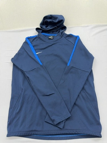 Nike Men's Dri-FIT Blue Pullover Hoodie Size M Training