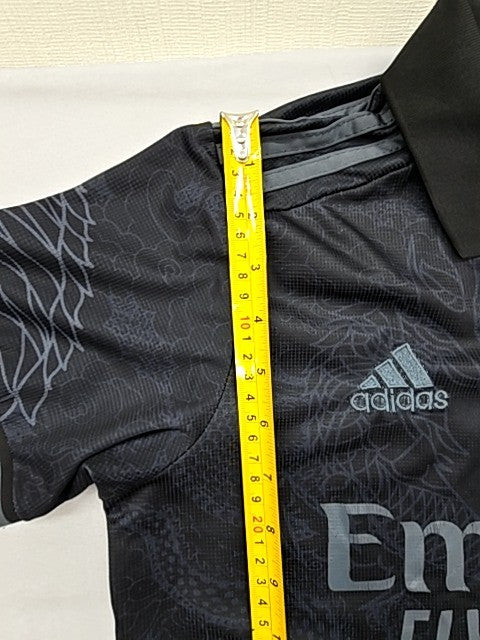Adidas Men's Black Dragon Polo Jersey S Short Sleeve 100% Poly