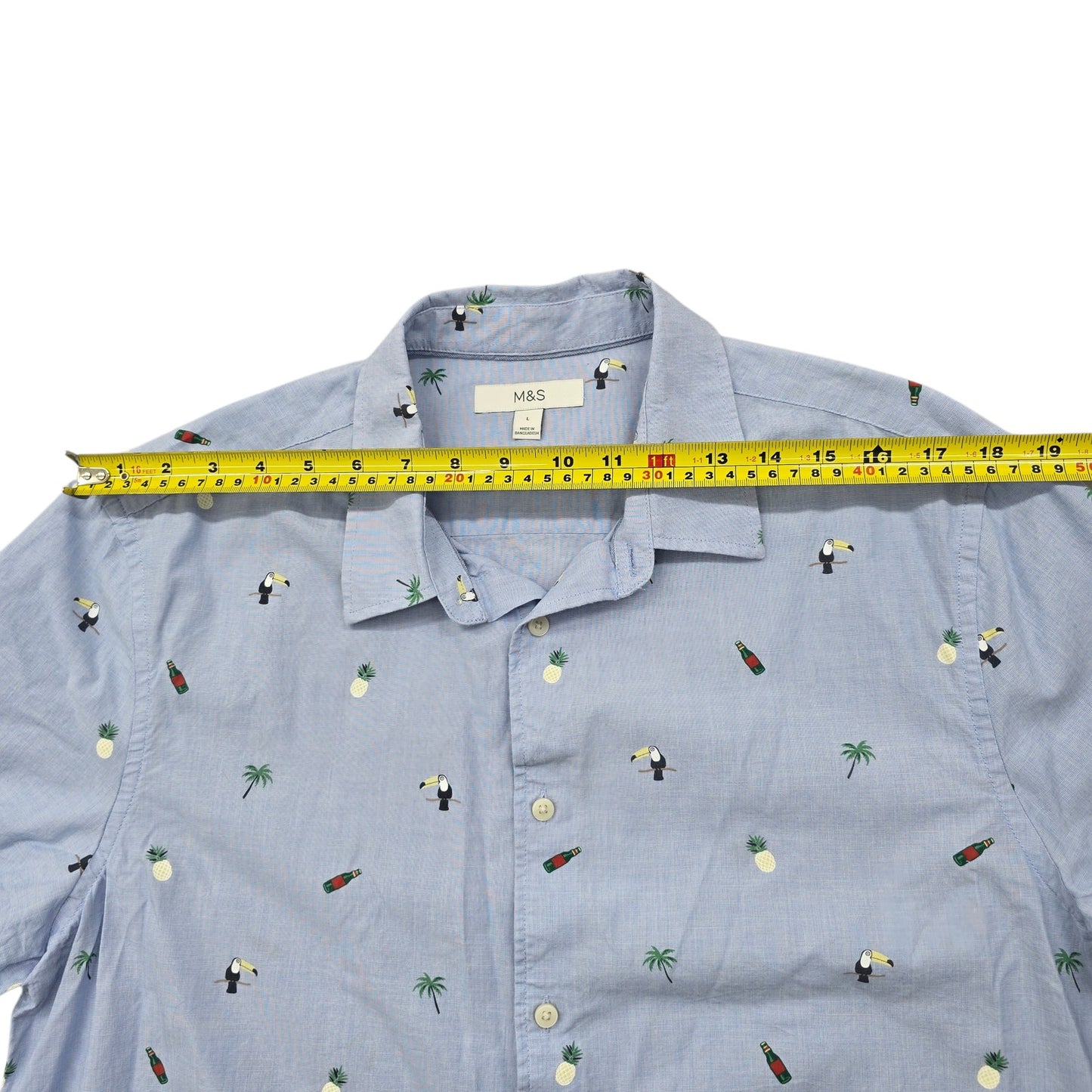 M&S Men Blue Shirt size L product image 5