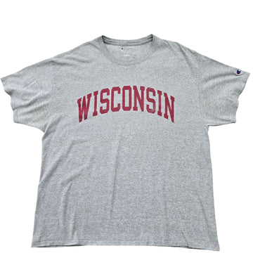 Champion Men's Heather Gray Wisconsin Badgers XL T-Shirt