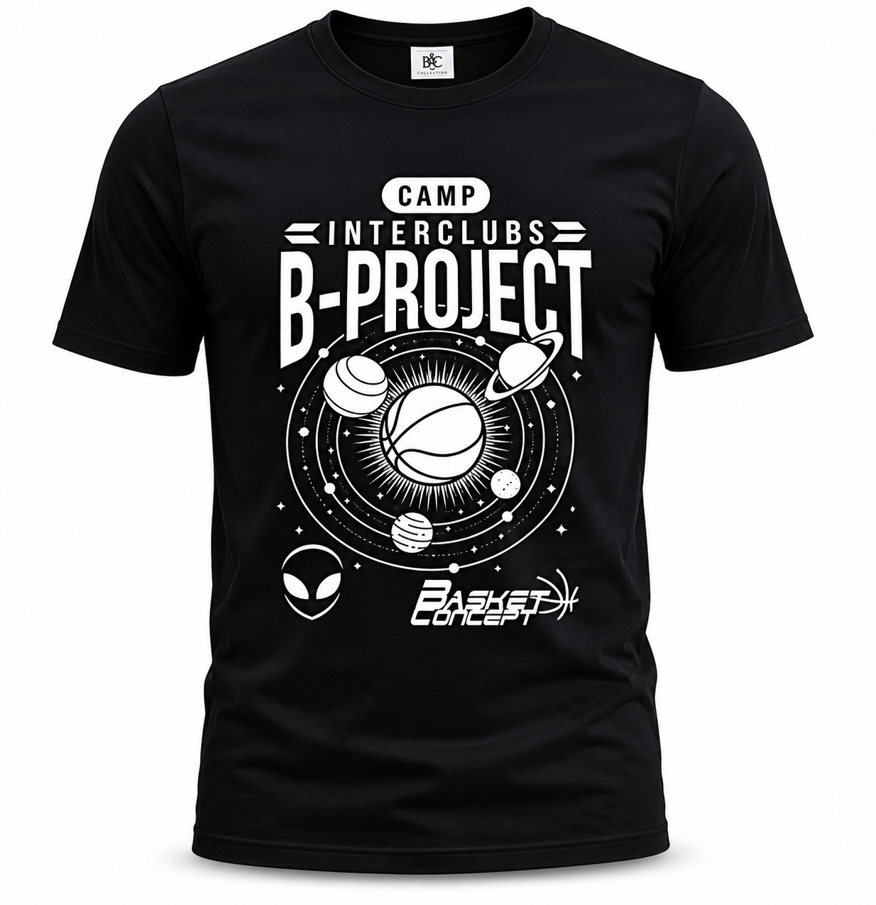 B&C Collection Men Black T-Shirt size L product image 2