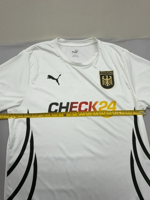 Puma Men's White Soccer Jersey L 2024 Short Sleeve New
