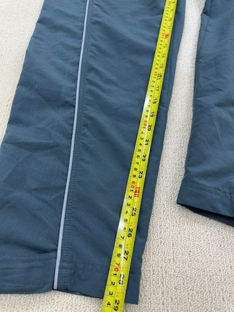 Champion Men's Navy Track Pants Size S Zipper Pockets Tapered USA