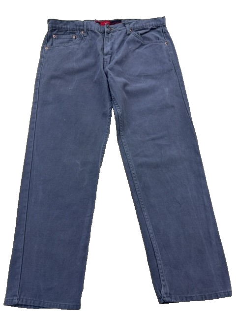 Levi's 501 Original Fit Straight Jeans Men 40x39 Gray Button Fly