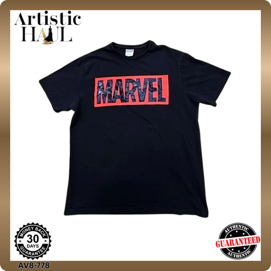 Primark Men's XL Black Avengers T-Shirt Cap Hulk Iron Thor XL