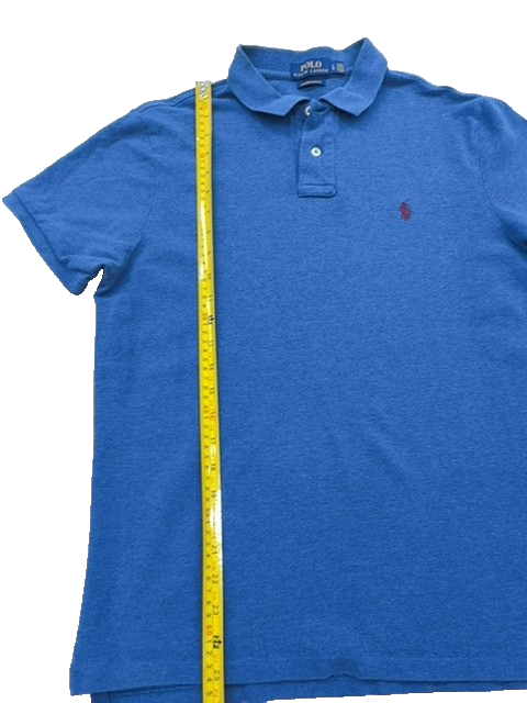 Polo Ralph Lauren Men's Navy Custom Slim Fit Polo Shirt Short Sleeve